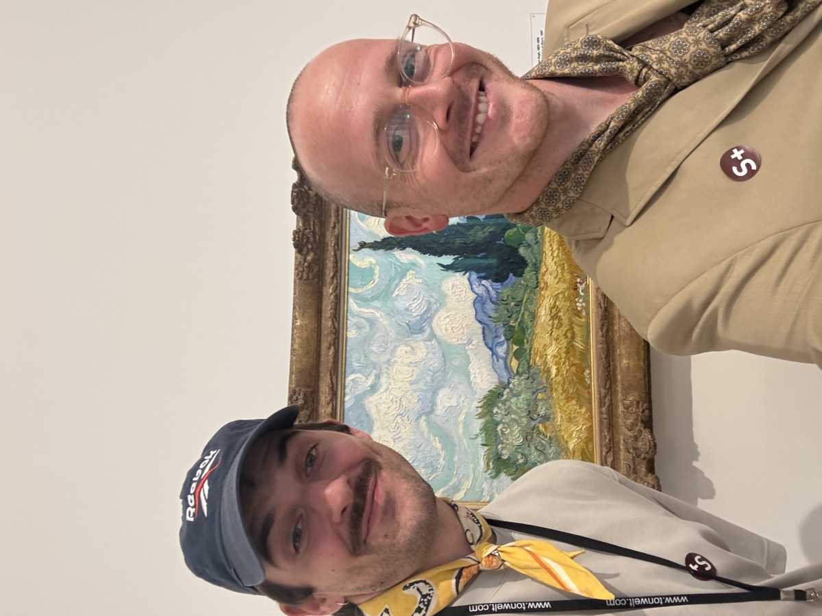 Jonathan Goudefroy und Michael Nickel von carry im Museum